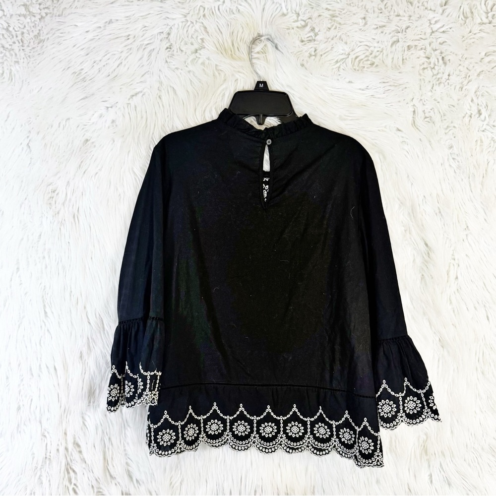 Gap embroidered bell sleeve cotton blouse - Picture 7 of 7